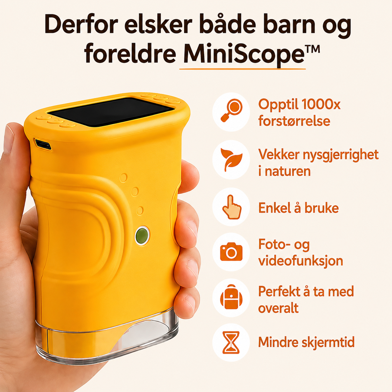 MiniScope™ – For nysgjerrige barn som vil utforske verden